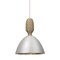 Besa Lighting Creed Cord Pendant, Satin Nickel with Silver Reflector, Satin Nickel, 1x 9W LED 1XT-CREED-LED-SN - alternate 1